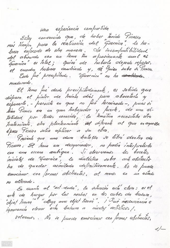 Una experiencia compartida