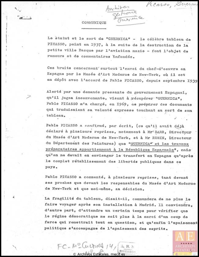 EN Comunicado de Roland Dumas