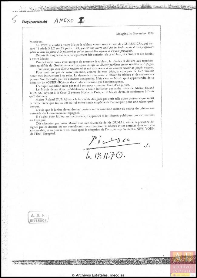 Informe sobre Guernica y anexos