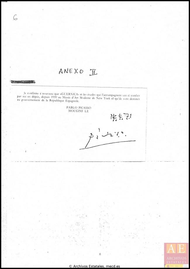 Informe sobre Guernica y anexos