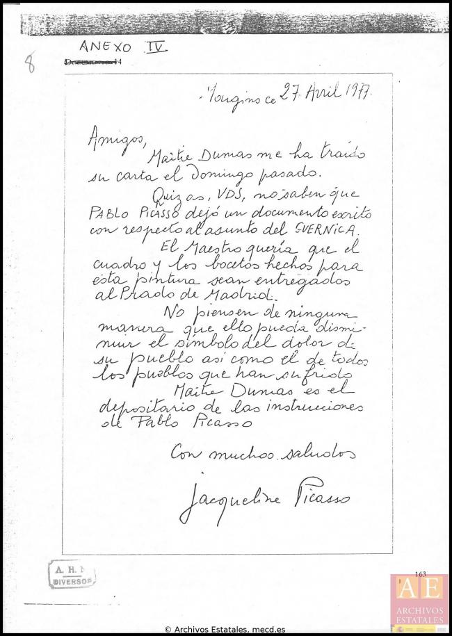 Informe sobre Guernica y anexos