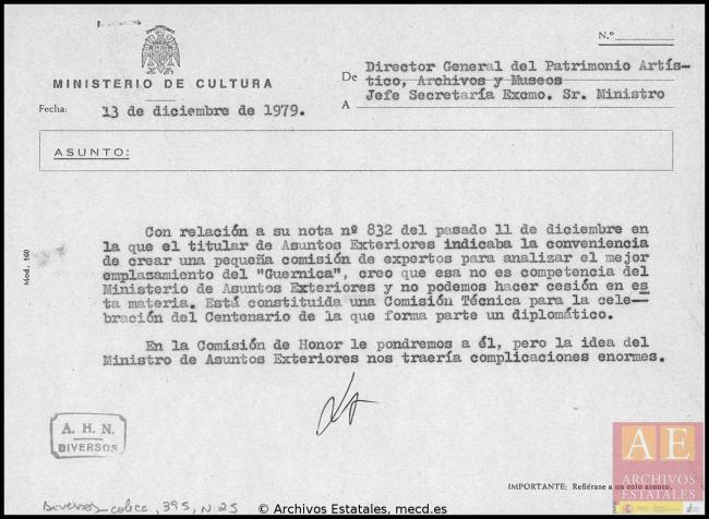 Carta de Javier Tusell a Marcelino Oreja