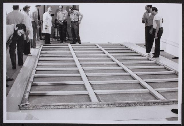 Fotografías del desmontaje de Guernica en el Museum of Modern Art de Nueva York para su posterior traslado a Madrid