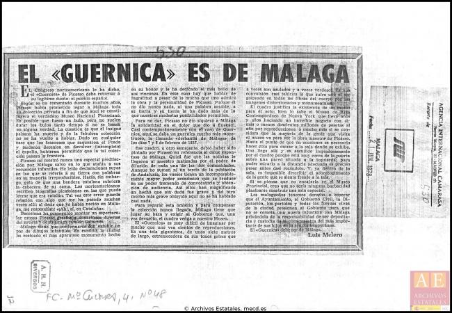 Archivo de prensa de Javier Tusell, director general de Bellas Artes