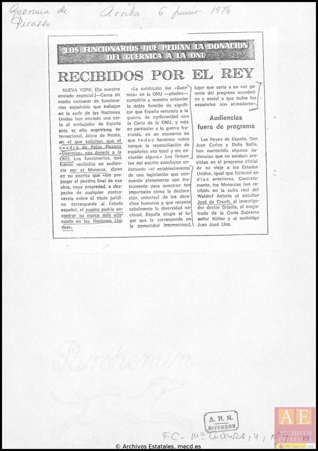 Archivo de prensa de Javier Tusell, director general de Bellas Artes