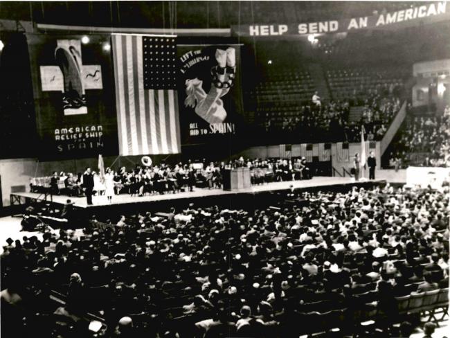 Acto de la Spanish Refugee Relief Campaign