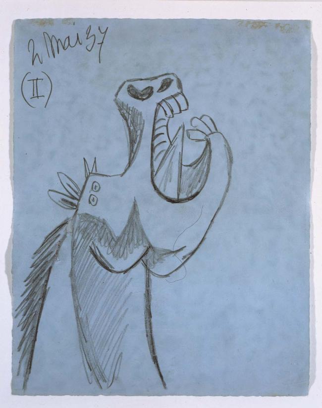 Study for the Horse Head [II]. Sketch for Guernica