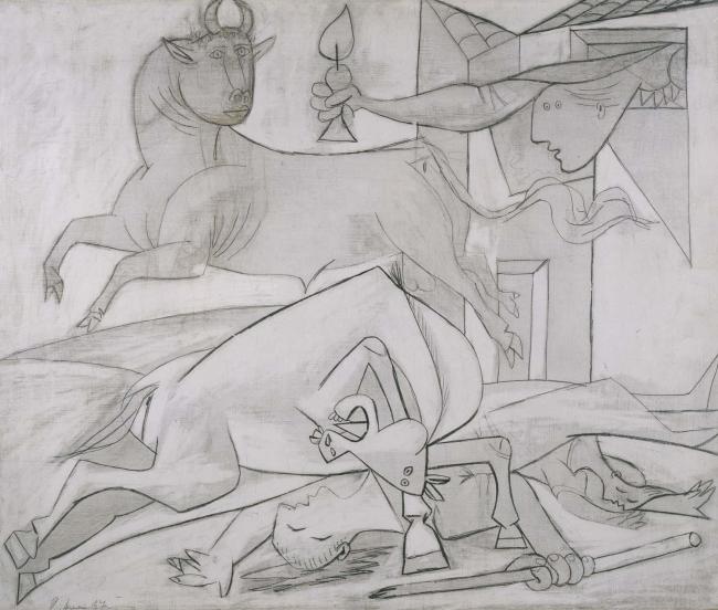 Composition Study [V]. Sketch for Guernica