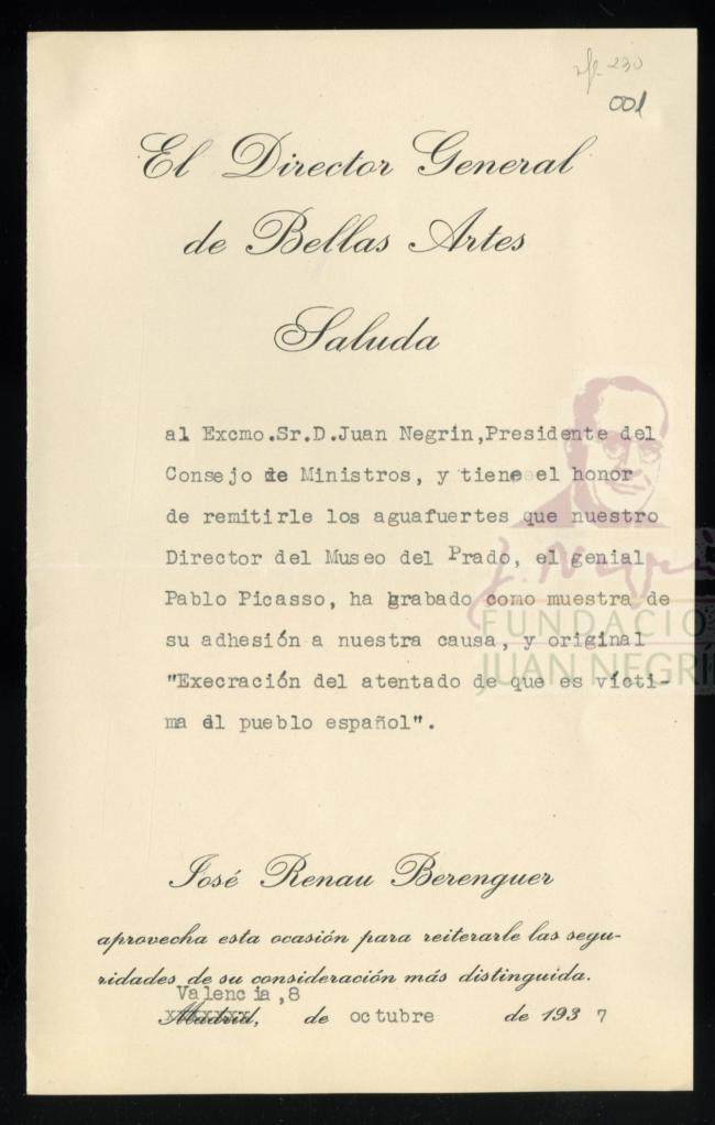 Carta de Josep Renau a Juan Negrín