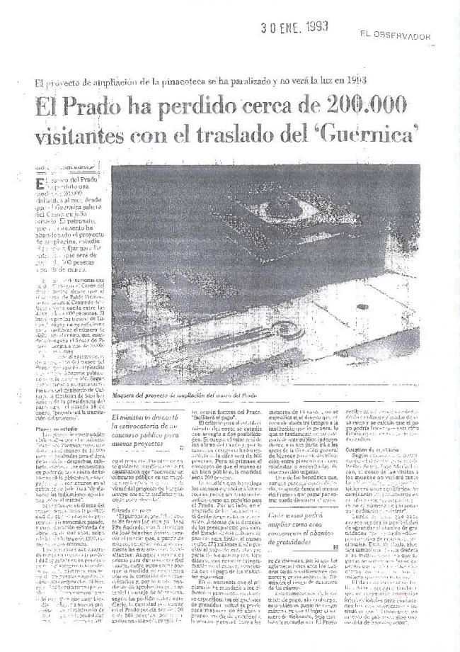 Legado Pablo Picasso: dossier de prensa e instalación del Guernica en el Casón del Buen Retiro