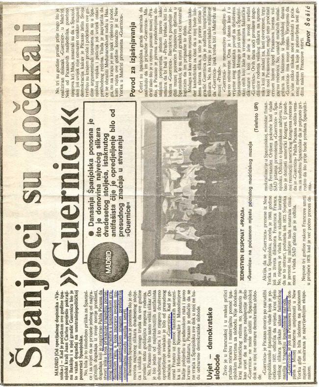 Diez cartas, telegramas y algunos poemas enviados como felicitación por la incorporación de Guernica de Picasso al Museo del Prado