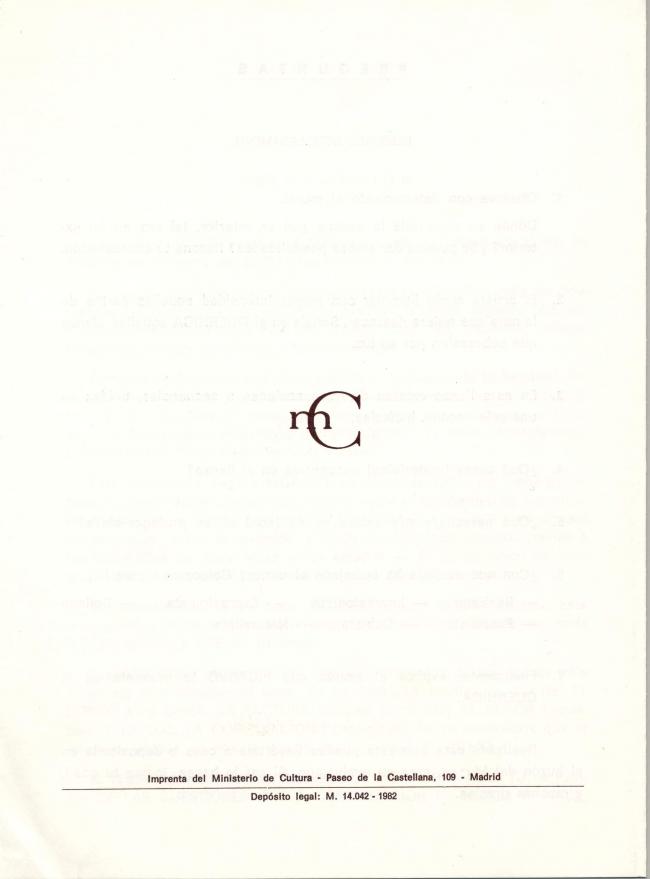 Hoja didáctica de la Sección de Arte Siglo XIX, Legado Picasso, Guernica, elaborada por el Gabinete Didáctico