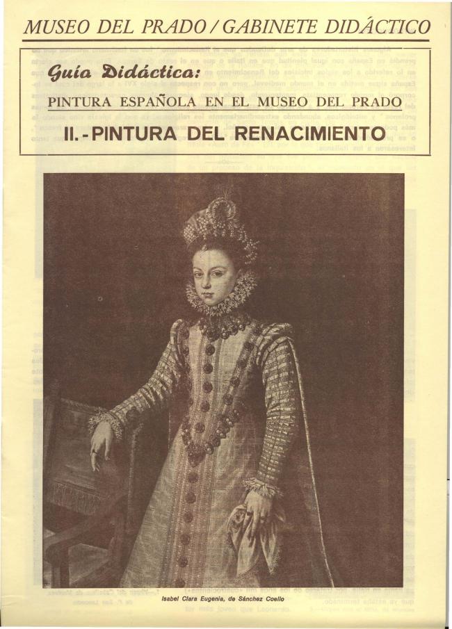 Guía Didáctica de Pintura Española en el Museo del Prado elaboradas por el Gabinete Didáctico