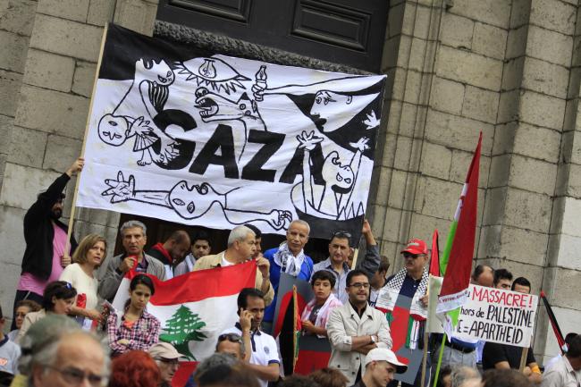 Pro-Palestinian demonstration against Israel's military operation in Gaza