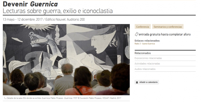 Devenir Guernica. Ciclo de conferencias