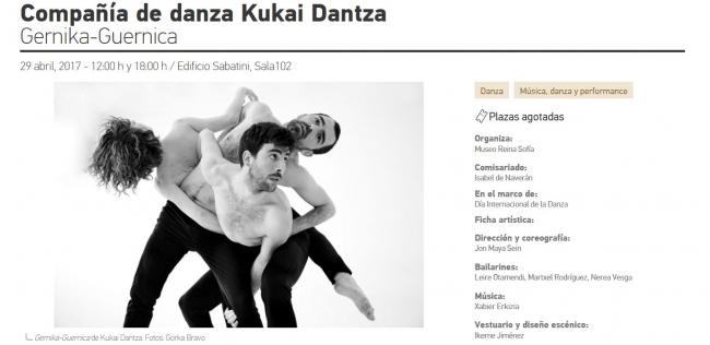Compañía de danza Kukai Dantza. Gernika-Guernica