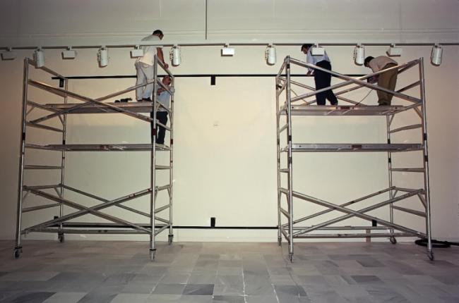 Traslado de Guernica a la sala 206