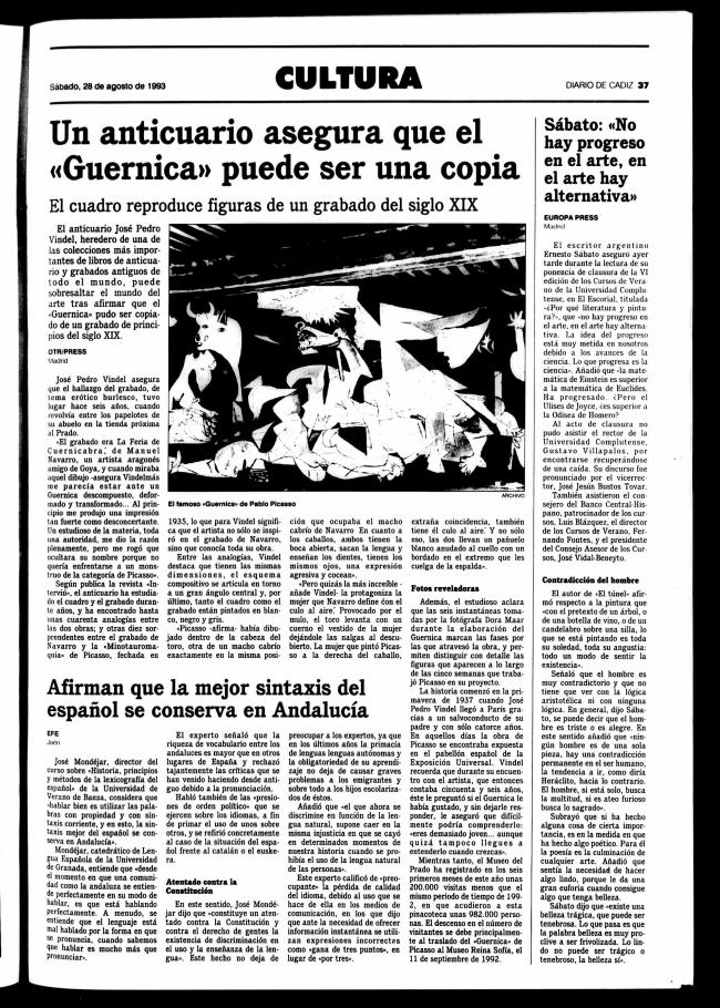 Un anticuario asegura que el «Guernica» puede ser una copia