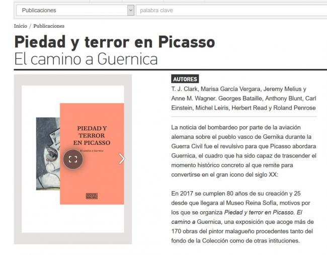 Pity and Terror. Picasso's Path to Guernica