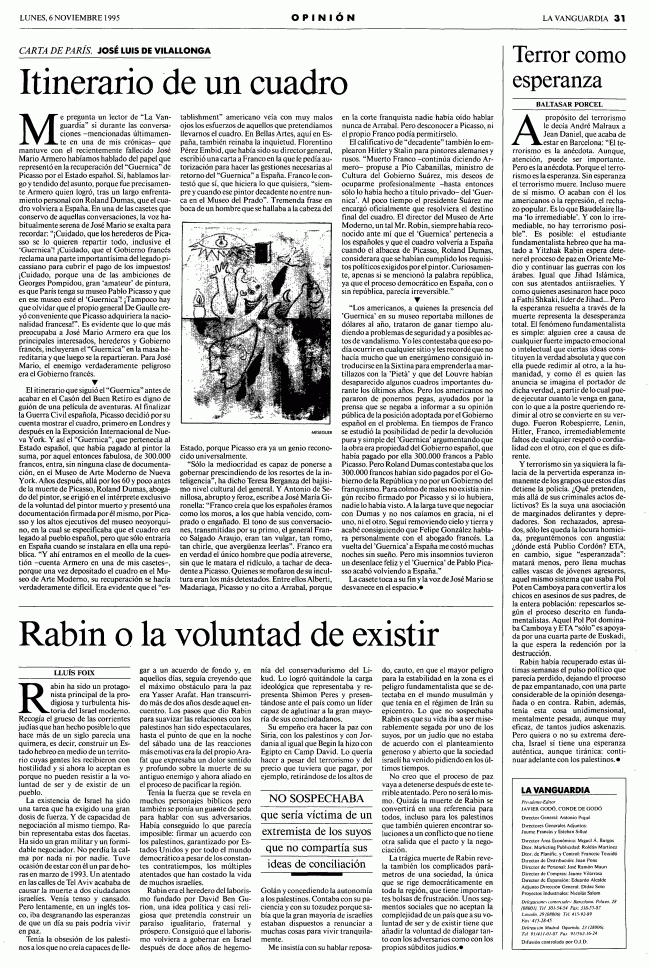 The itinerary of a painting