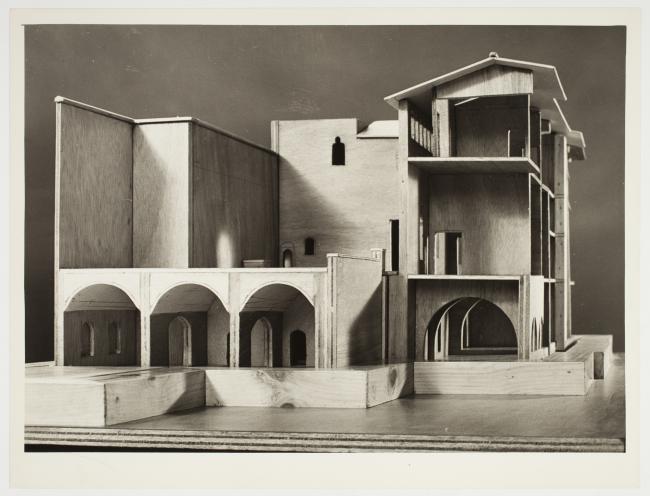 Maqueta del Palacio Berenguer de Aguilar, sede del Museo Picasso de Barcelona, enviada a Picasso, Barcelona, 1962