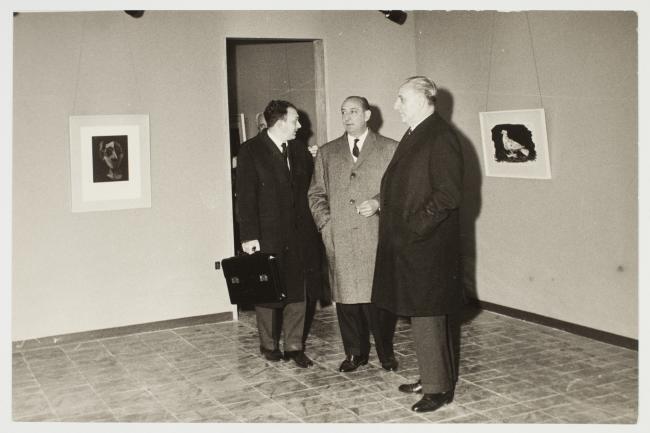 Inauguración de la colección Sabartés en el Museu Picasso, Barcelona, 9 de marzo de 1963