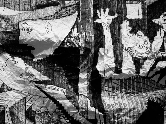 Javier Arce, Estrujados (GUERNICA - XL) [Scrunched (GUERNICA – XL)] Series, 2007. (detail) © Javier Arce, 2007