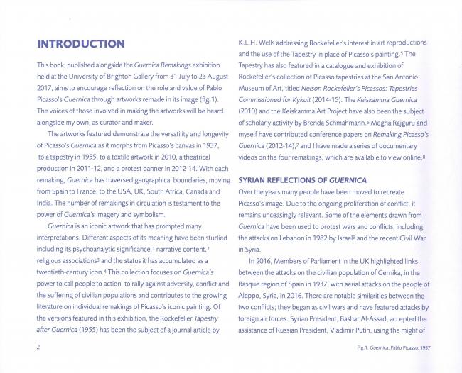 Catálogo de la exposición Guernica Remakings
