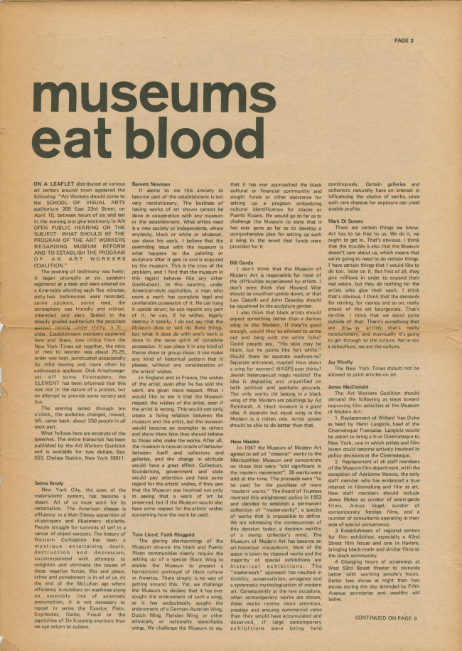 <em>The New York Element</em>, Nueva York, vol. 1, n.º 4, junio-julio, 1969, p. 3