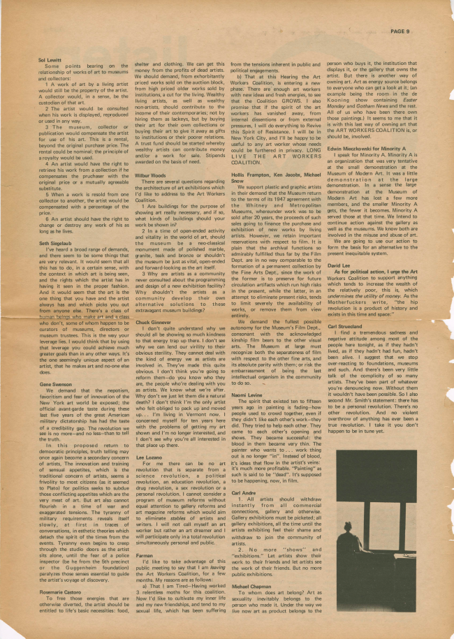 <em>The New York Element</em>, Nueva York, vol. 1, n.º 4, junio-julio, 1969, p. 9