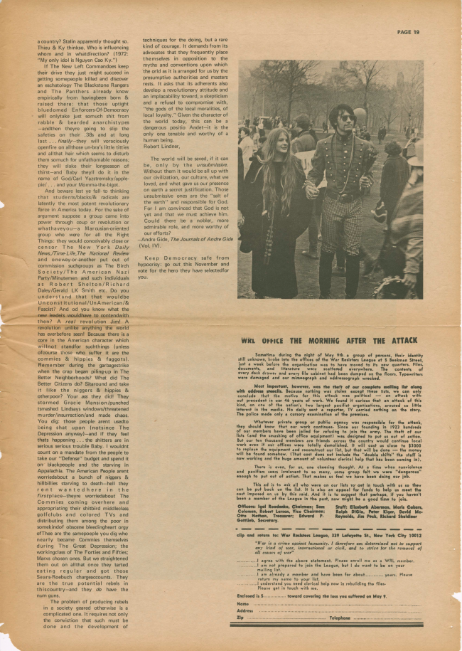 <em>The New York Element</em>, Nueva York, vol. 1, n.º 4, junio-julio, 1969, p. 19