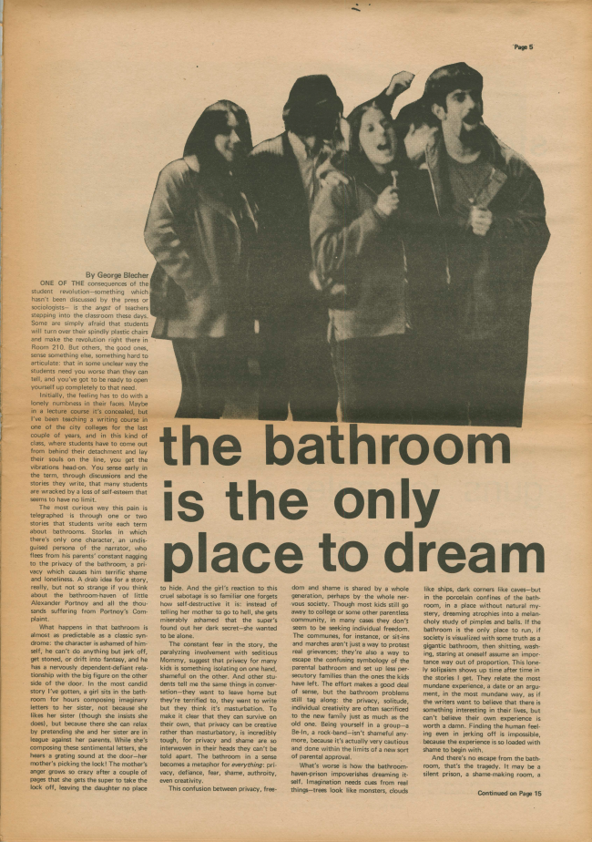 <em>The New York Element</em>, Nueva York, vol. 1, n.º 5, noviembre-diciembre, 1969, p. 5