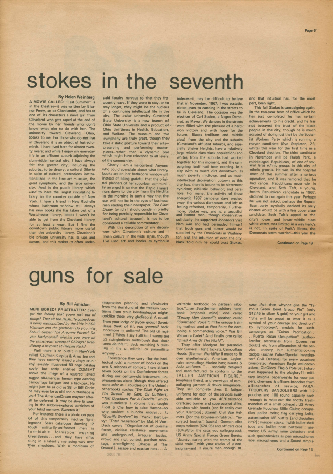 <em>The New York Element</em>, Nueva York, vol. 1, n.º 5, noviembre-diciembre, 1969, p. 6