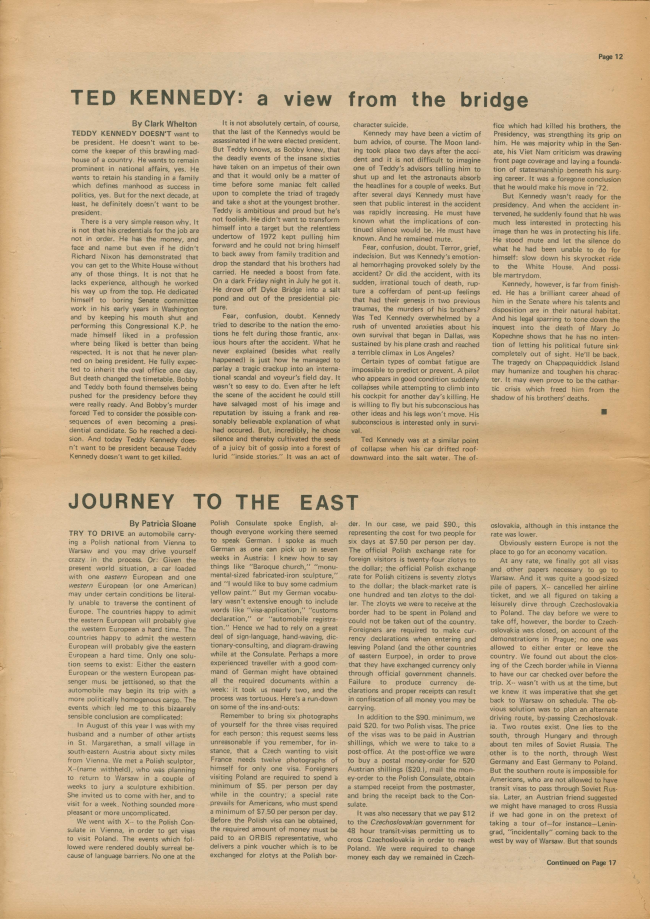 <em>The New York Element</em>, Nueva York, vol. 1, n.º 5, noviembre-diciembre, 1969, p. 12