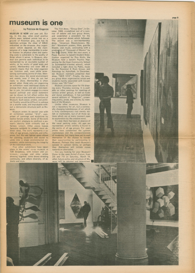 <em>The New York Element</em>, Nueva York, vol. 1, n.º 6, febrero-marzo, 1970, p. 9
