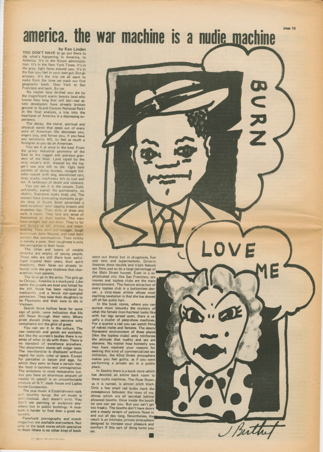 <em>The New York Element</em>, Nueva York, vol. 1, n.º 6, febrero-marzo, 1970, p. 10
