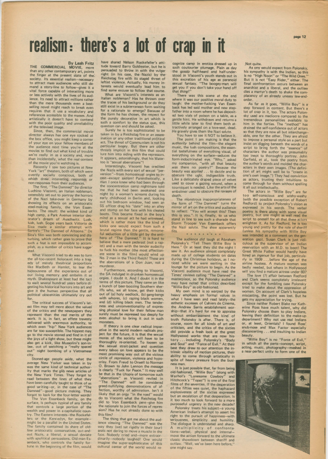 <em>The New York Element</em>, Nueva York, vol. 1, n.º 6, febrero-marzo, 1970, p. 12