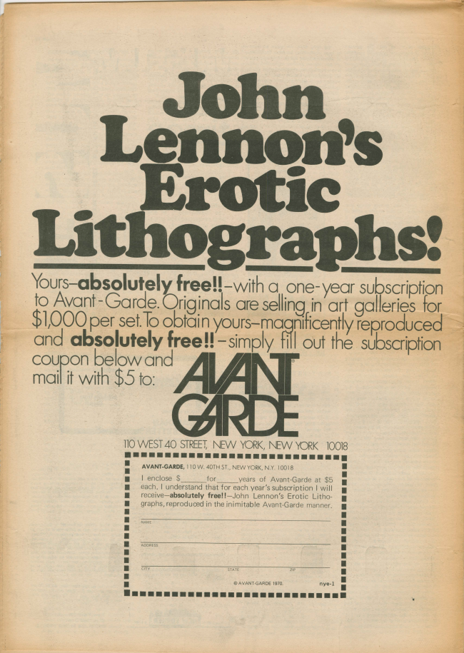 <em>The New York Element</em>, Nueva York, vol. 1, n.º 6, febrero-marzo, 1970, p. 16