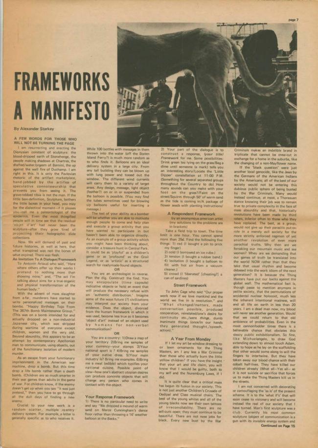 <em>The New York Element</em>, Nueva York, vol. 2, n.º 1, abril-mayo, 1970, p. 7