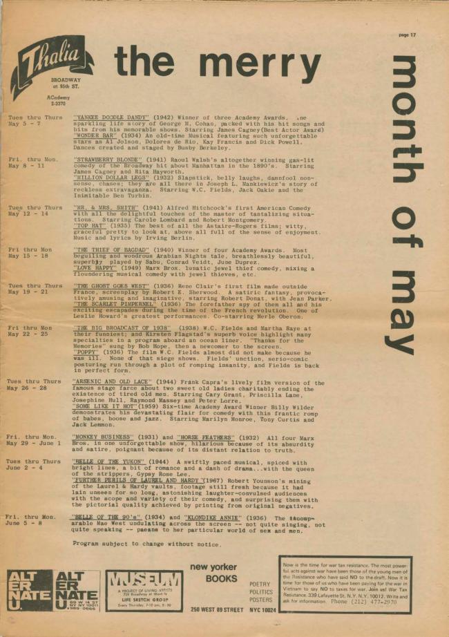 <em>The New York Element</em>, Nueva York, vol. 2, n.º 1, abril-mayo, 1970, p. 17