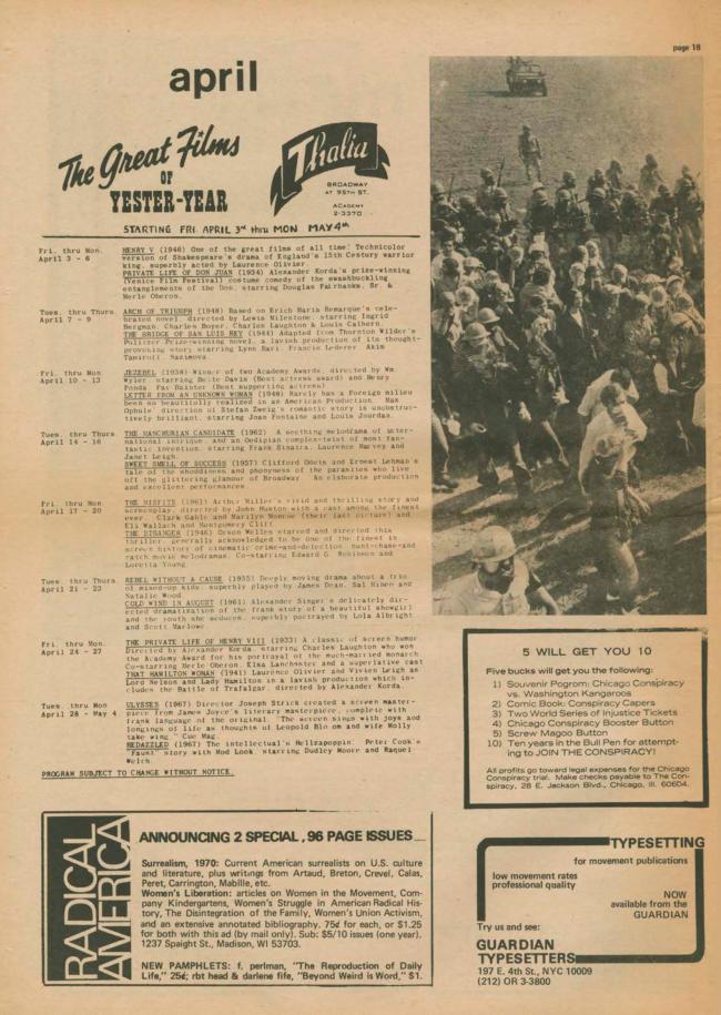 <em>The New York Element</em>, Nueva York, vol. 2, n.º 1, abril-mayo, 1970, p. 18