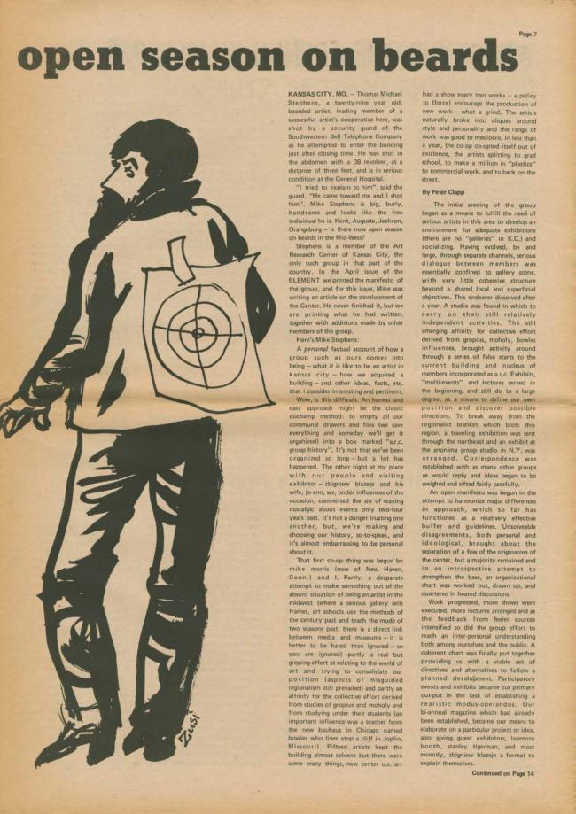 <em>The New York Element</em>, Nueva York, vol. 2, n.º 2, junio-julio, 1970, p. 7