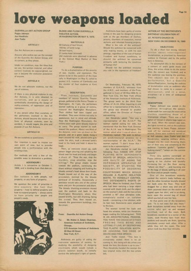 <em>The New York Element</em>, Nueva York, vol. 2, n.º 2, junio-julio, 1970, p. 10