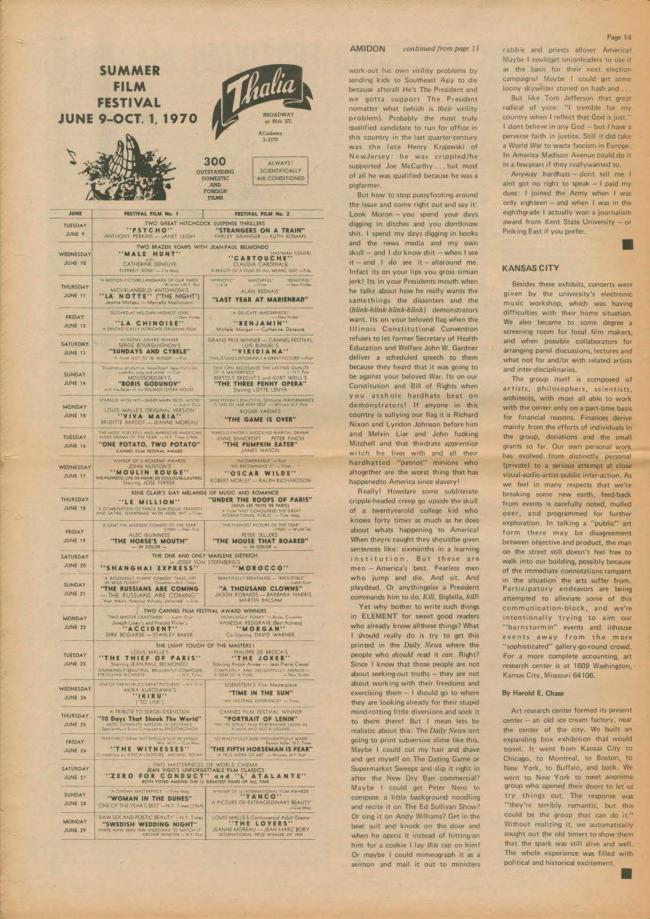 <em>The New York Element</em>, Nueva York, vol. 2, n.º 2, junio-julio, 1970, p. 14