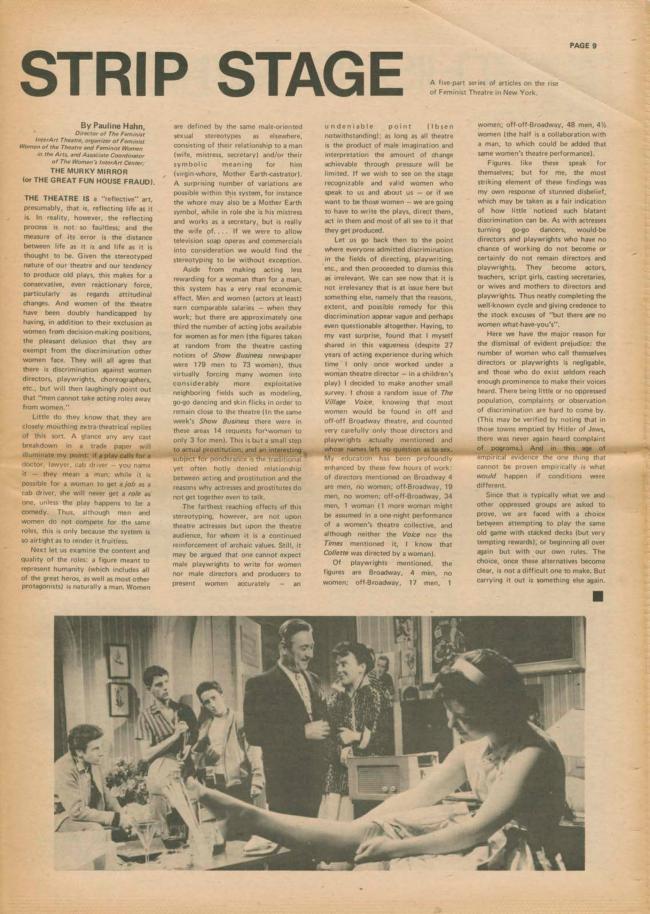 <em>The New York Element</em>, Nueva York, vol. 2, n.º 3, noviembre-diciembre, 1970, p. 9