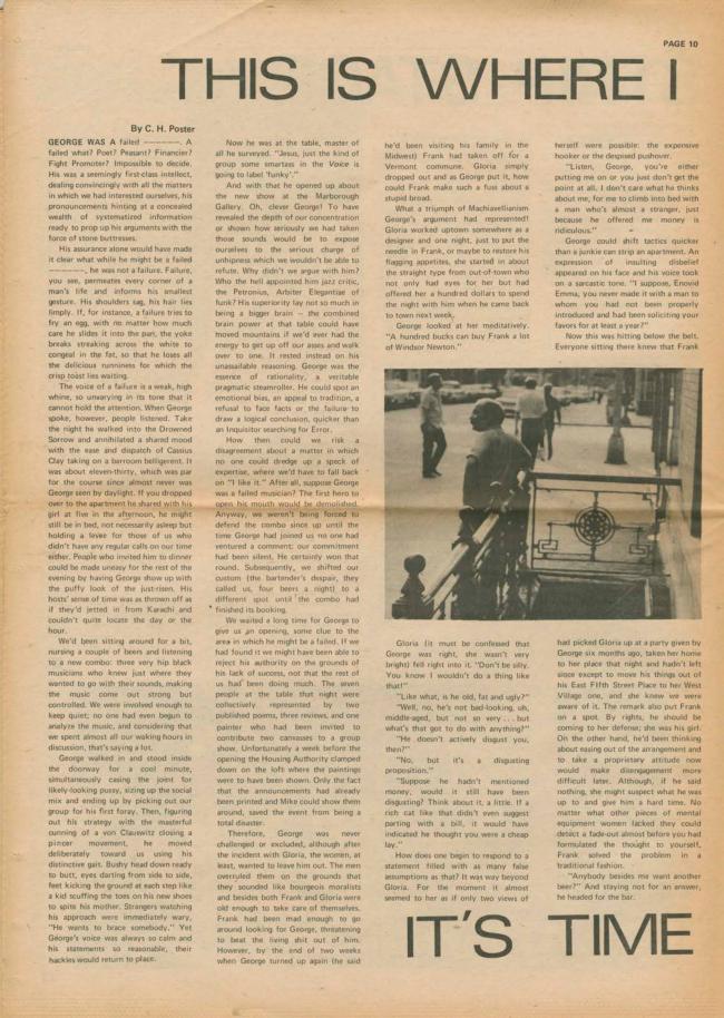 <em>The New York Element</em>, Nueva York, vol. 2, n.º 3, noviembre-diciembre, 1970, p. 10
