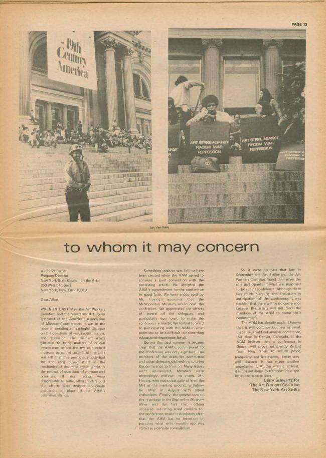 <em>The New York Element</em>, Nueva York, vol. 2, n.º 3, noviembre-diciembre, 1970, p. 13