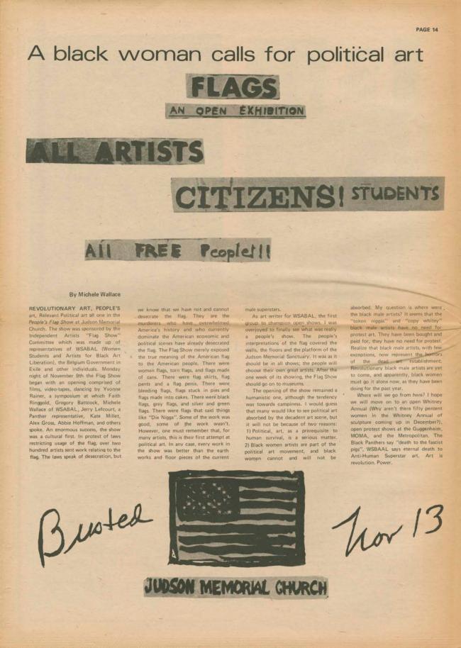 <em>The New York Element</em>, Nueva York, vol. 2, n.º 3, noviembre-diciembre, 1970, p. 14