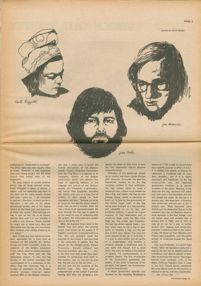 <em>The New York Element</em>, Nueva York, vol. 2, n.º 4, marzo-abril, 1971, p. 3