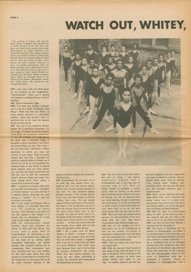 <em>The New York Element</em>, Nueva York, vol. 2, n.º 4, marzo-abril, 1971, p. 4